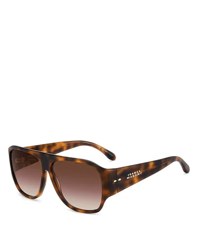 Isabel Marant Navigator Sunglasses, 60mm In Brown