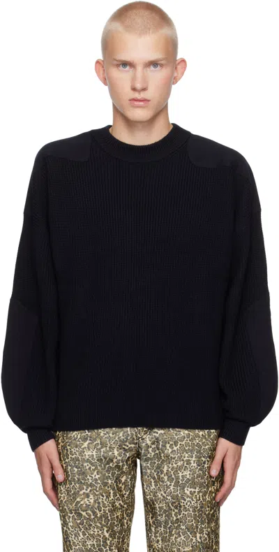 Isabel Marant Navy Bartolo Sweater In Midnight 30mi