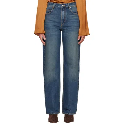 Isabel Marant Navy Dromie Jeans In Blue