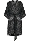 Isabel Marant Dress 'nawel' V-neckline Belted Waist In Black