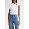 Isabel Marant Nayda Bow-detailed T-shirt In White