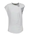 Isabel Marant Nayda Bow-detailed T-shirt In Nude
