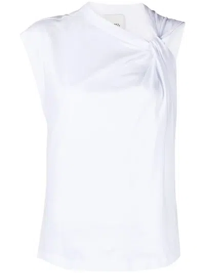 Isabel Marant Nayda Asymmetric T-shirt Clothing In White
