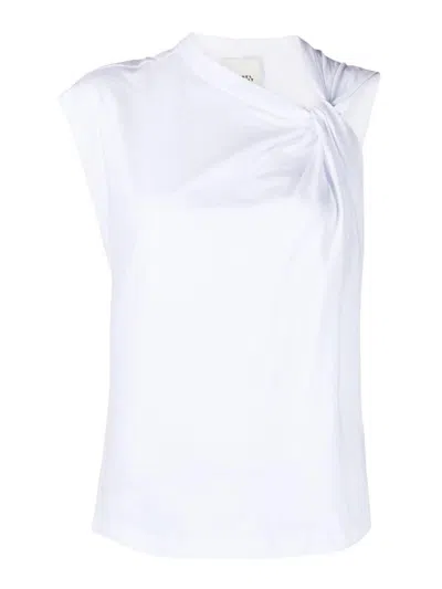 Isabel Marant Nayda Bow-detailed T-shirt In White