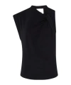 Isabel Marant Asymmetric Organic Cotton T-shirt In Black