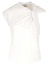 Isabel Marant Nayda Bow-detailed T-shirt In White