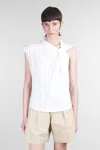 Isabel Marant Nayda Bow-detailed T-shirt In White