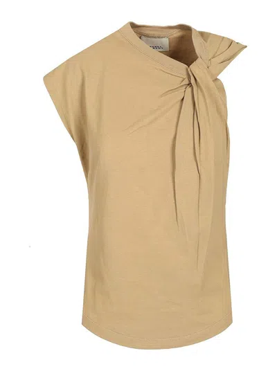Isabel Marant Nayda T-shirt In Cotton Jersey In Brown