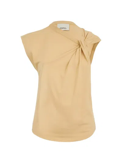 Isabel Marant Nayda Twisted T-shirt In Neutral