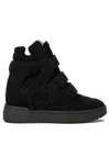 Isabel Marant Round-head High-top Casual Shoes In Black