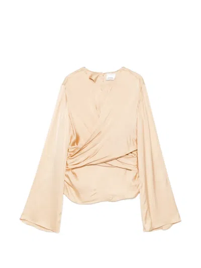 Isabel Marant Neame Crossover-detail Blouse In Neutral