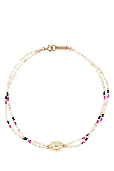 Isabel Marant New Malebo Beaded Choker Necklace In Yellow