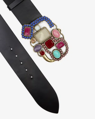 Isabel Marant Nedia Belt In Black-multicolor