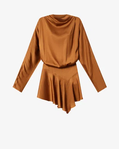Isabel Marant Neline Dress In Brown