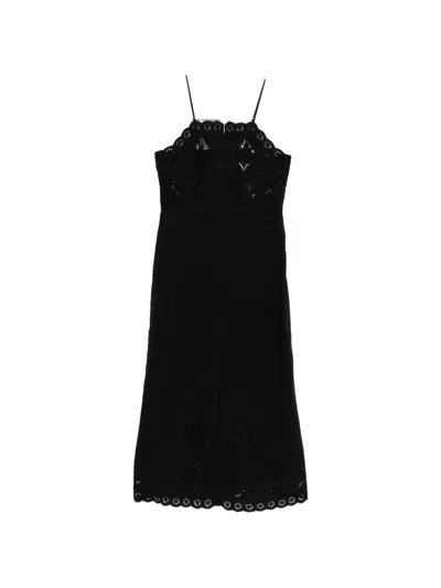 Isabel Marant Nelsane Buttoned Midi Dress In Multi