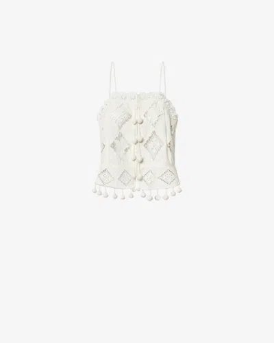 Isabel Marant Nelssy Oberteil In White