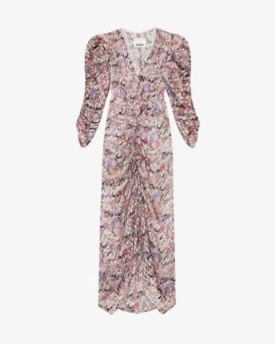 Isabel Marant Nemil Short Dress In Multicolour