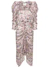 Isabel Marant Nemil Short Dress In Multicolour
