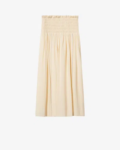 Isabel Marant Nerly Skirt In Ecru