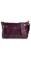 ISABEL MARANT NESSAH CROSSBODY BAG DARKPLUM