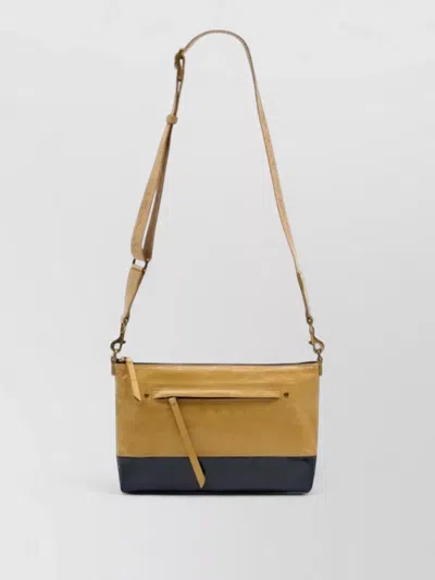 Isabel Marant Nessah Gd Smooth Leather Crossbody Bag In Yellow