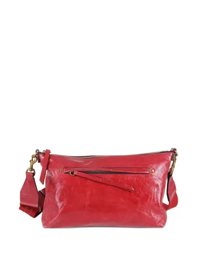 Isabel Marant Nessah Gz Shoulder Bag In Red