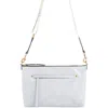 Isabel Marant Nessah Leather Crossbody Bag In Gray