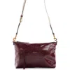 Isabel Marant Nessah Leather Crossbody Bag In Plum