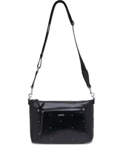 Isabel Marant Nessah Studded Shoulder Bag In Black