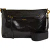 Isabel Marant Nessah Wardy Leather Crossbody Bag In Black