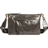 Isabel Marant Nessah Wardy Xo Capsule Leather Shoulder Bag In Anthracite