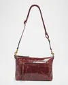 Isabel Marant Nessah Zip Leather Shoulder Bag