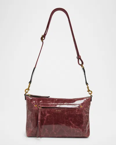 Isabel Marant Nessah Zip Leather Shoulder Bag