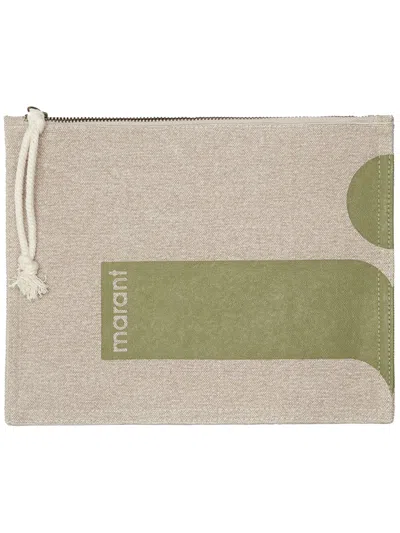 Isabel Marant Netia Pouch In Green