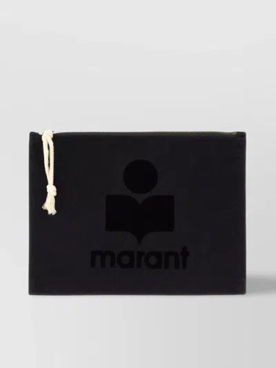 Isabel Marant "netia" Rectangular Shape Clutch Bags In Black