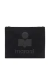 Isabel Marant Nettia Clutch Bag In Black