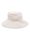 ISABEL MARANT NEUTRAL FADELYA COTTON BUCKET HAT