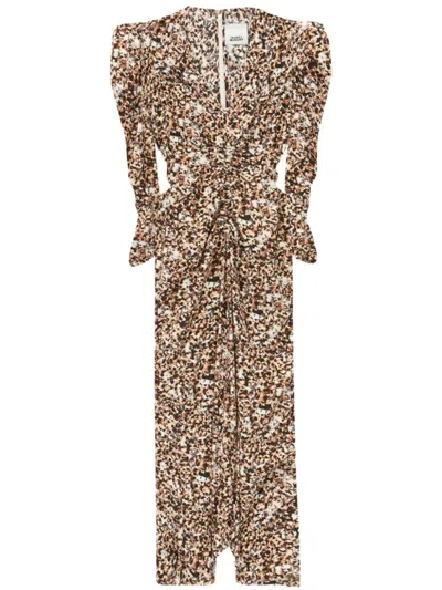 ISABEL MARANT ISABEL MARANT NEUTRALS SILK MAXI DRESS