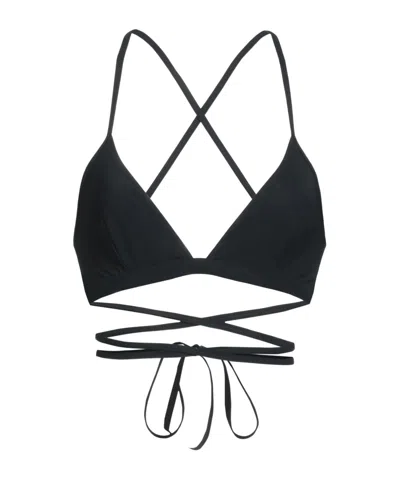 Isabel Marant Neutraltone Triangle Bikini Top In Black