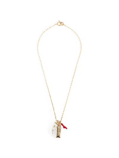 Isabel Marant New River Long Necklace In Gold