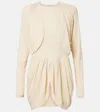 Isabel Marant Niamae Draped Minidress In Neutral