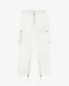 Isabel Marant Off-white Niels Cargo Pants In Ecru