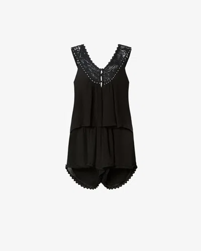 Isabel Marant Nilany Playsuit In Black