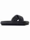 Isabel Marant Niloo Cross-strap Platform Slides In Black In Black