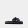 Isabel Marant Niloo Cross-strap Platform Slides In Black In Black