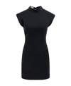 Isabel Marant Nina Cape-sleeved Mini Dress In Black