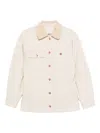 Isabel Marant Ninon Corduroy-collar Jacket In White