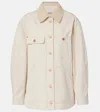 Isabel Marant Ninon Corduroy-collar Jacket In Neutral