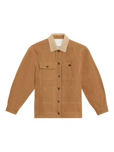 Isabel Marant Ninon Cotton Workwear Jacket In Blue