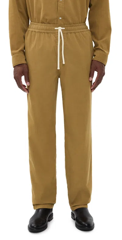 Isabel Marant Nirlen Fine Corduroy Pull On Pants Light Bronze In Orange